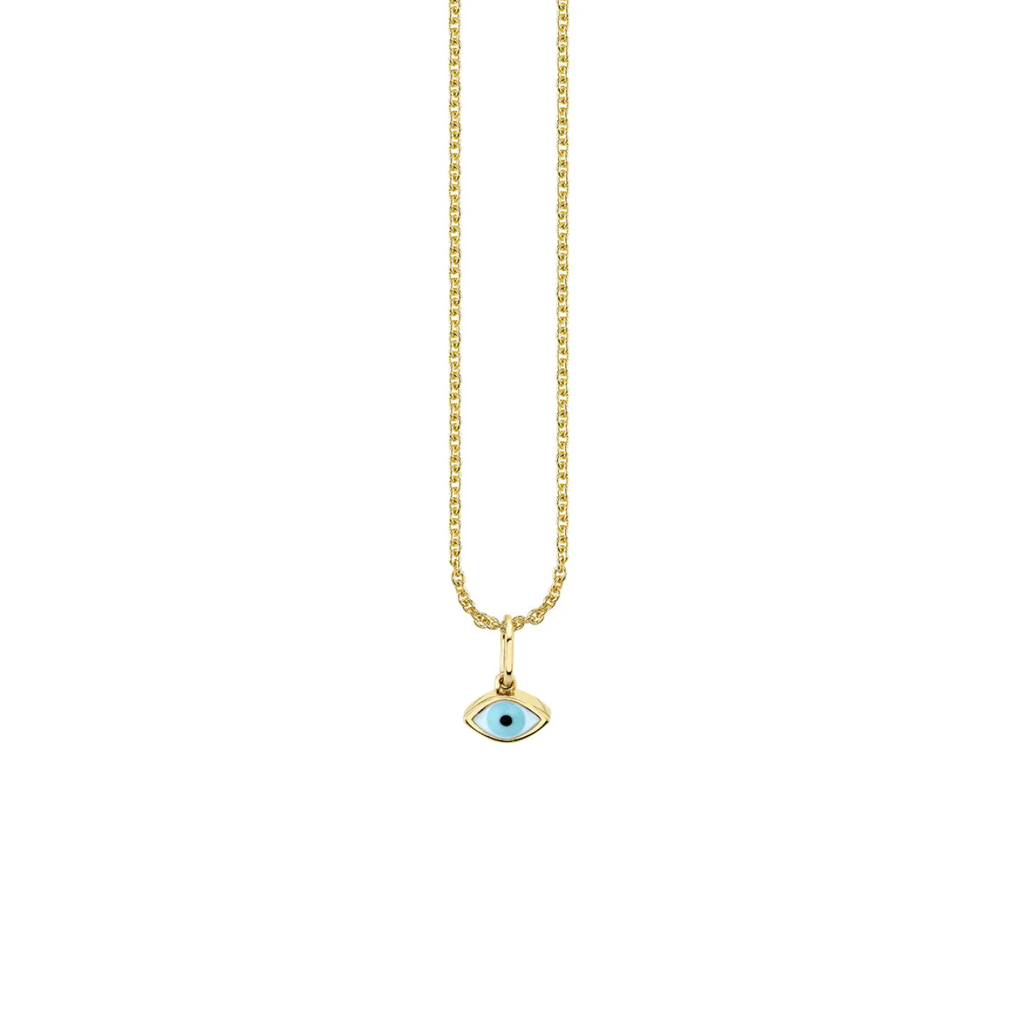 Kids Collection Gold & Enamel Eye Necklace
