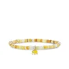 Kids Collection Gold & Enamel Tiny Elephant on Gold Lip Mother Of Pearl Heishi