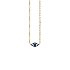 Kids Collection Gold & Enamel Mini Eye Necklace