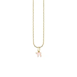 Kids Collection Gold & Enamel Mini Chai Charm Necklace