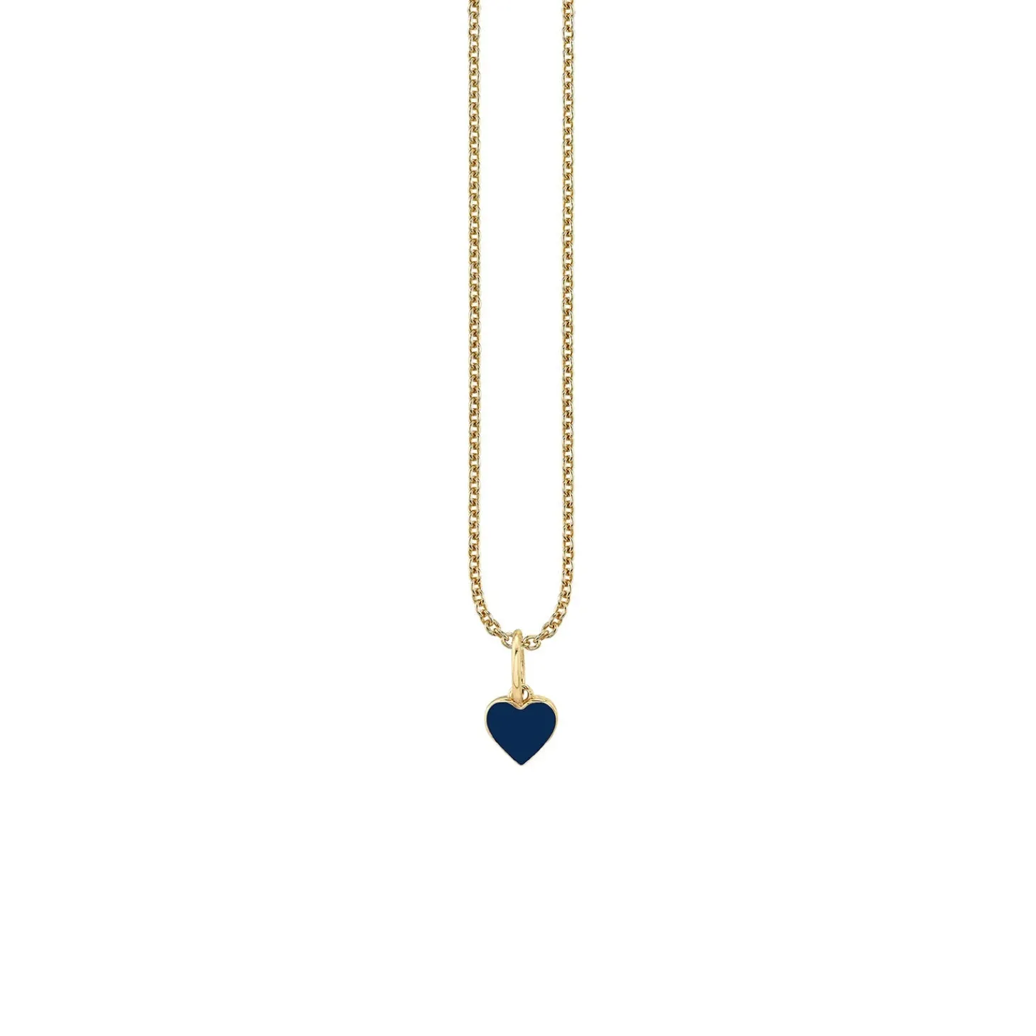 Kids Collection Gold & Enamel Mini Heart Charm Necklace
