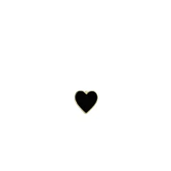 Kids Collection Gold & Enamel Mini Heart Stud