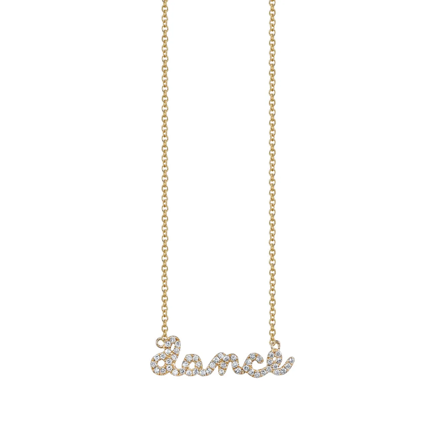 Kids Collection Gold & Pavé Diamond Dance Necklace