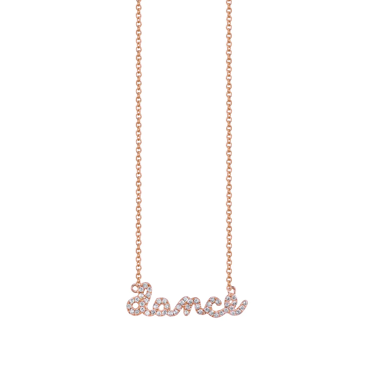 Kids Collection Gold & Pavé Diamond Dance Necklace