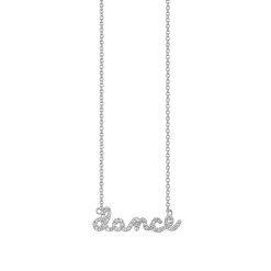 Kids Collection Gold & Pavé Diamond Dance Necklace