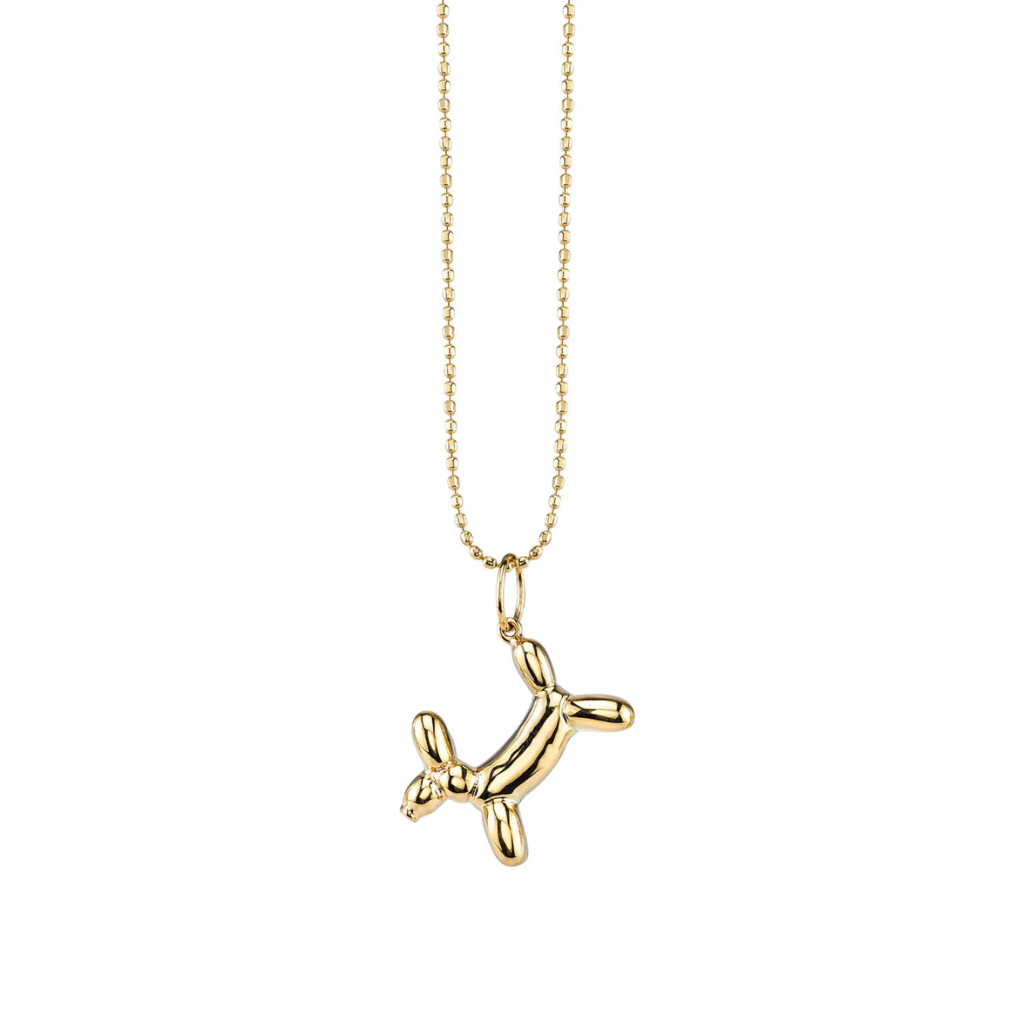 Kids Collection Gold Balloon Dog Necklace