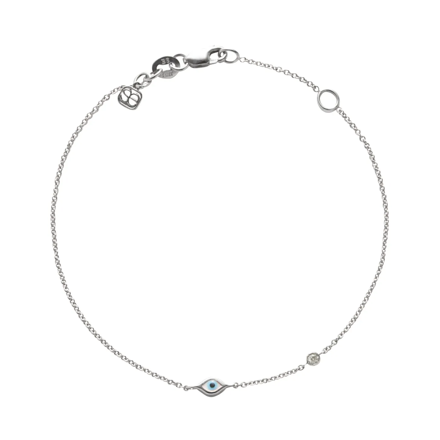 Kids Collection Gold Enamel Mini Eye Bracelet