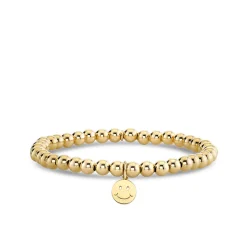 Kids Collection Pure Gold Happy Face on Gold Beads