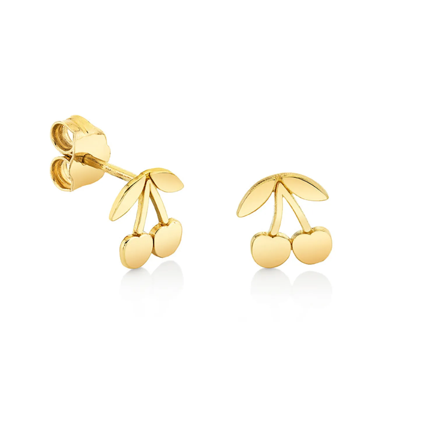 Kids Collection Pure Gold Tiny Cherry Stud