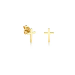 Kids Collection Pure Gold Mini Cross Stud