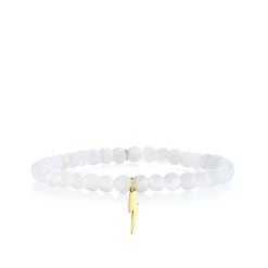 Kids Collection Pure Gold Lightning Bolt on Moonstone