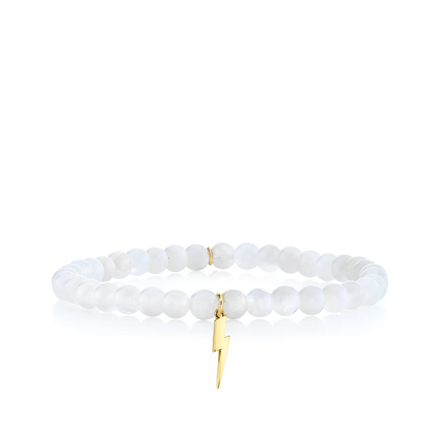 Kids Collection Pure Gold Lightning Bolt on Moonstone