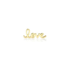 Kids Collection Pure Gold Tiny Love Script Stud
