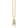 Men's Collection Gold & Diamond Mano Corunto Charm