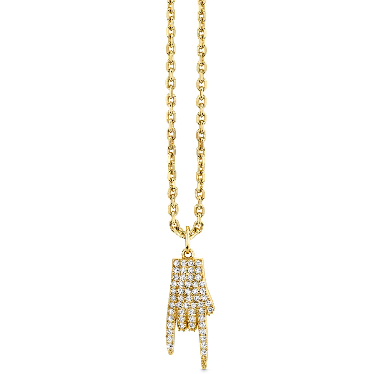 Men's Collection Gold & Diamond Mano Corunto Charm