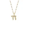 Men's Collection Gold & Diamond Chai Charm