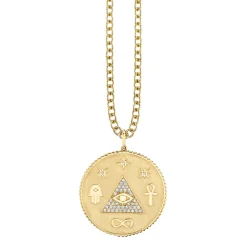 Men's Collection Gold & Diamond Egyptian Coin