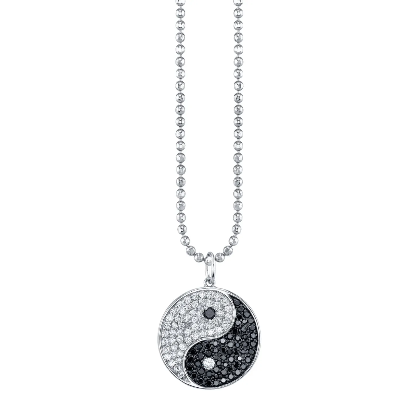 Men's Collection Gold & Diamond Large Yin Yang Charm