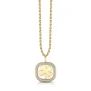 Men's Collection Gold & Diamond Extra Large Clover Open Icon Charm