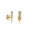 Men's Collection Gold & Diamond Spike Stud