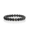 Men's Collection Gold & Diamond Rondelle on Hypersthene