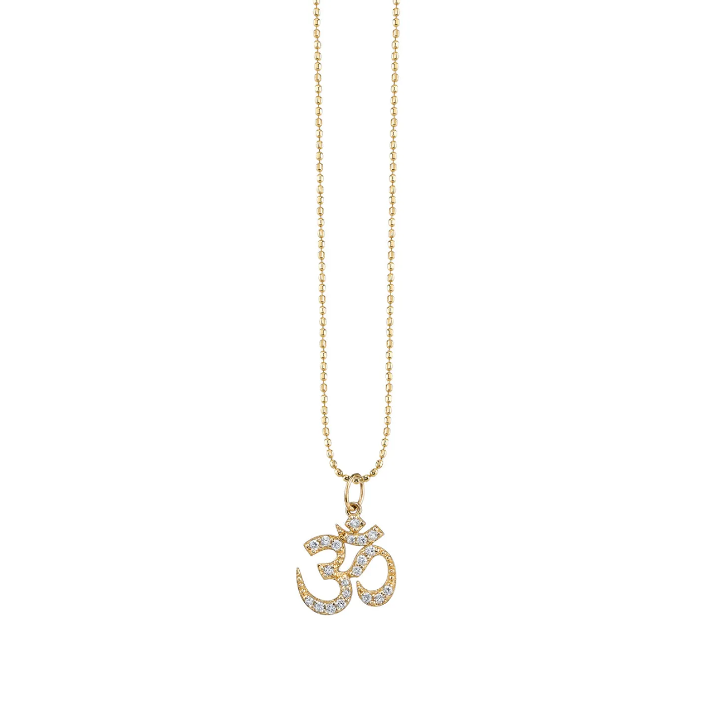 Men's Collection Gold & Diamond Om Charm