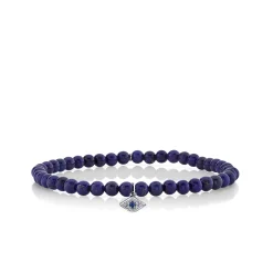 Men's Collection Gold & Diamond Eye on Lapis
