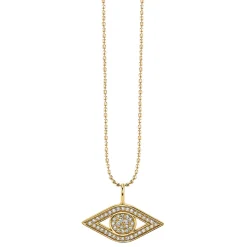 Men's Collection Gold & Diamond Small Eye Charm