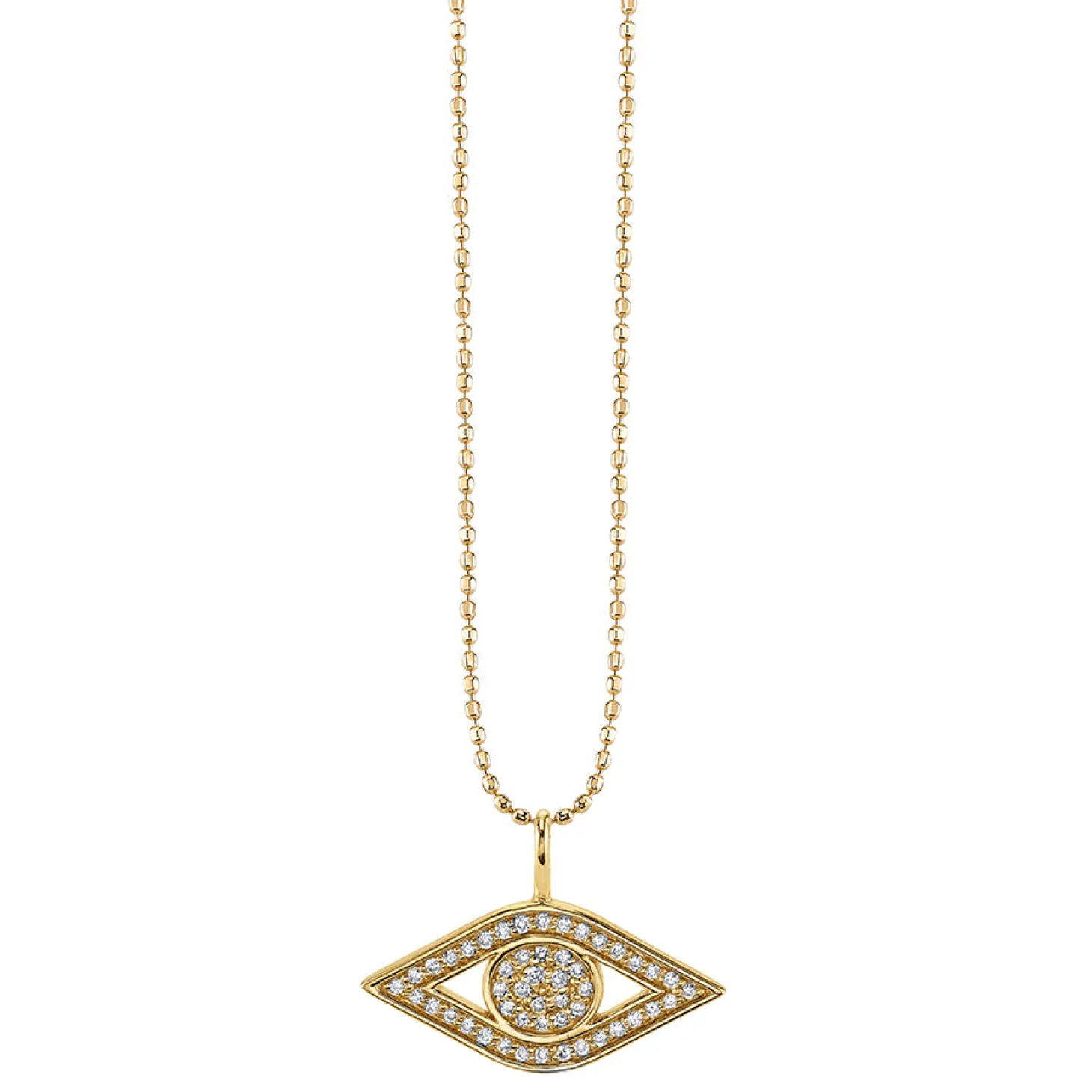 Men's Collection Gold & Diamond Small Eye Charm