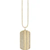 Men's Collection Gold & Diamond Medium Dog Tag Charm