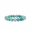 Men's Collection Gold & Diamond Ball on Turquoise