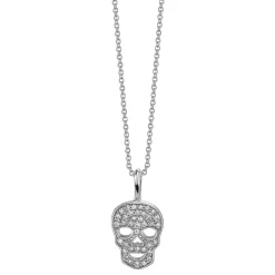 Men's Collection Gold & Diamond Mini Skull Charm