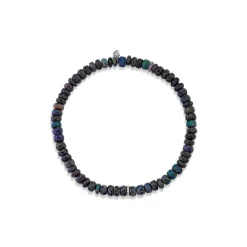 Men's Collection Gold & Diamond Rondelle on Ethiopian Opal