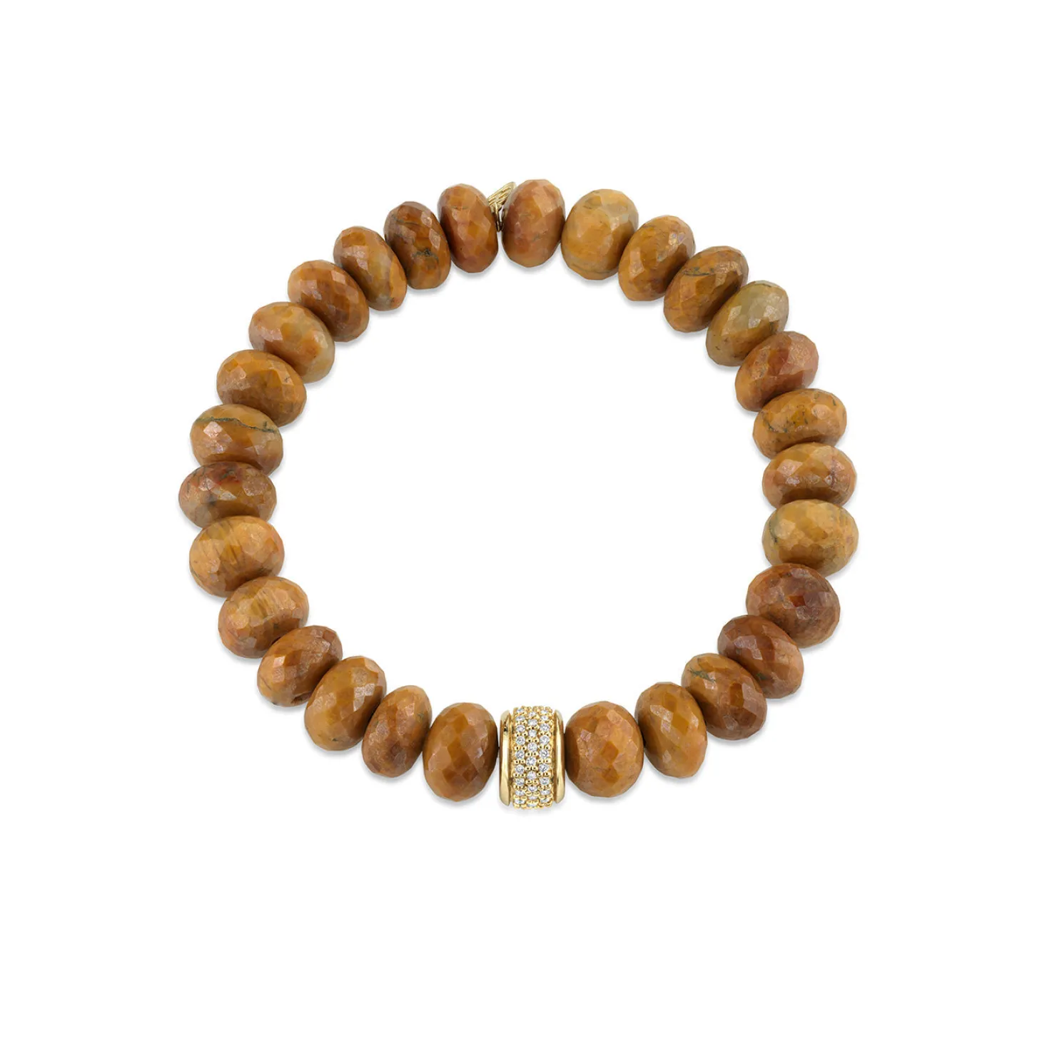 Men's Collection Gold & Diamond Rondelle on Mystic Tiger Eye