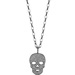Men's Collection Gold & Diamond Large Skull Charm