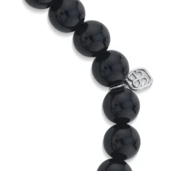 Men's Collection Large White Gold & Diamond Bezel Eye on Onyx