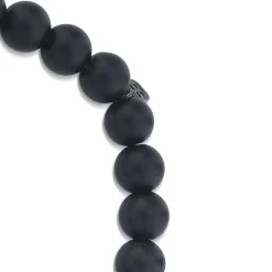 Men's Collection Mini Black Rhodium & Pavé Diamond Skull on Matte Black Onyx
