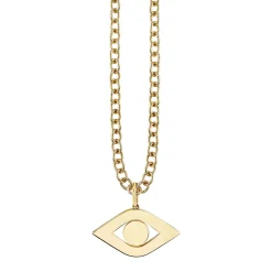 Men's Collection Pure Gold Extra Large Eye Link Charm