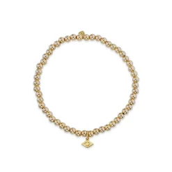 Men's Collection Pure Gold Eye on Gold Beads