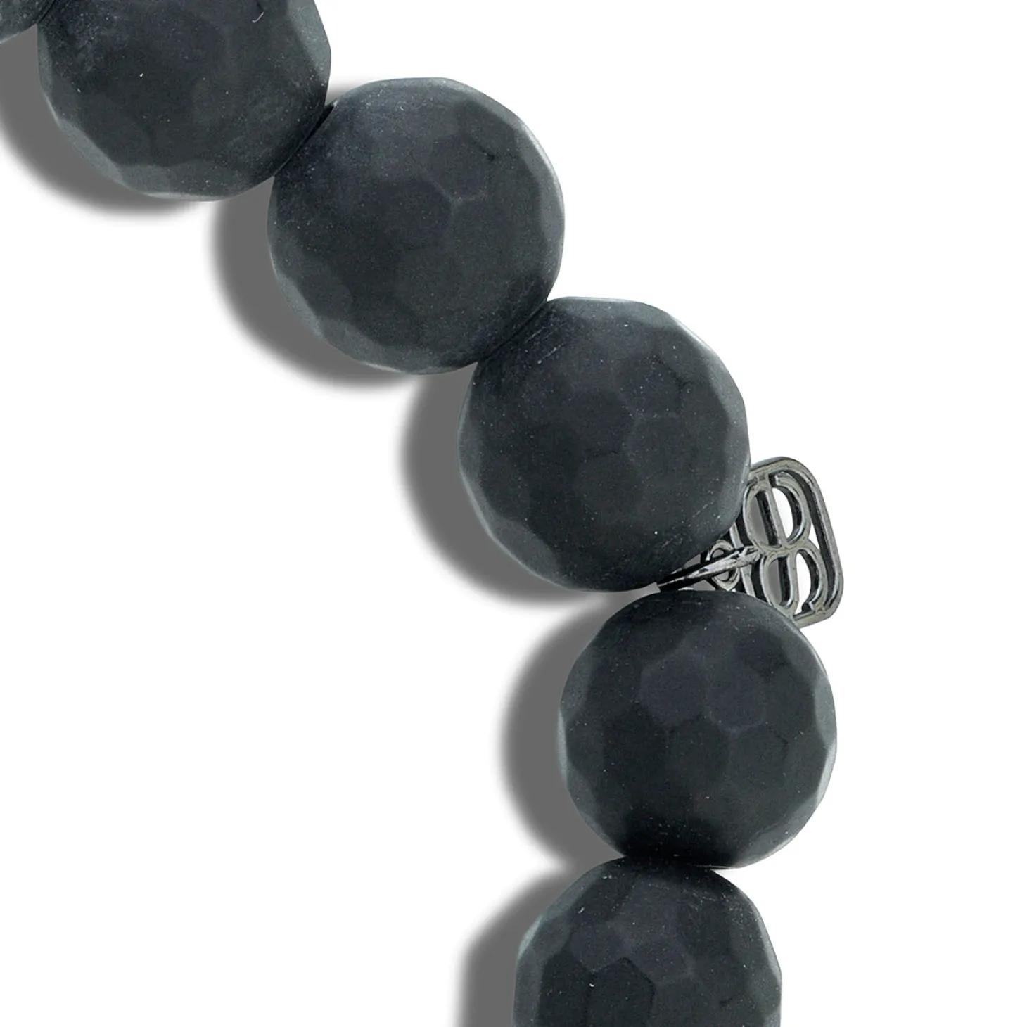 Men's Collection White Gold & Pave Diamond Skull on Onyx