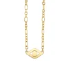 Pure Gold Extra Large Eye Link Necklace