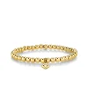 Pure Gold Eye Link on Gold Beads