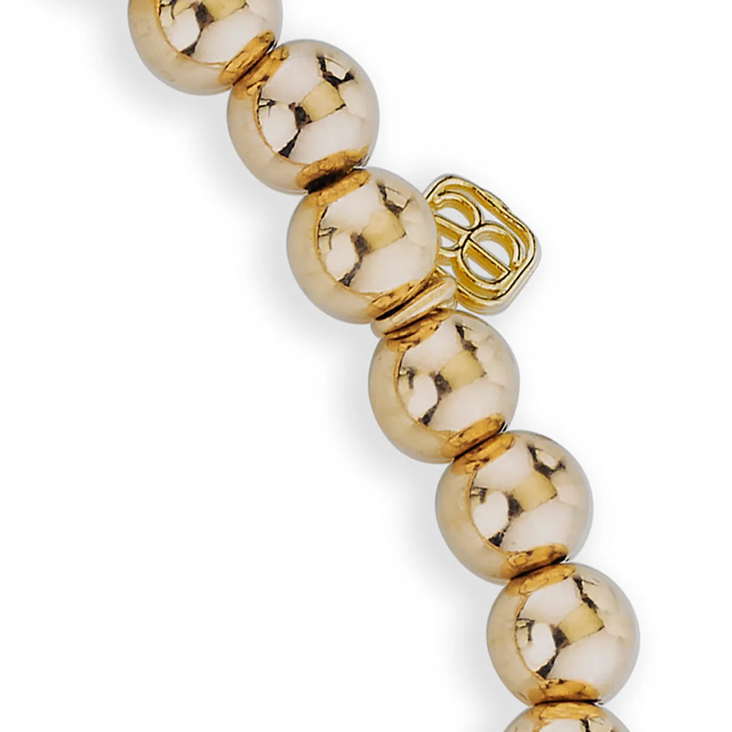 Pure Gold Eye Link on Gold Beads