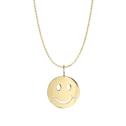 Pure Gold Happy Face Charm