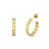 Pure Gold Happy Face Medium Hoops