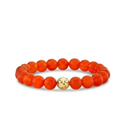 Pure Gold Icon Wallpaper Bead on Carnelian