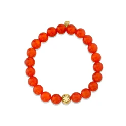 Pure Gold Icon Wallpaper Bead on Carnelian