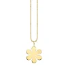 Pure Gold Large Daisy Flower Charm
