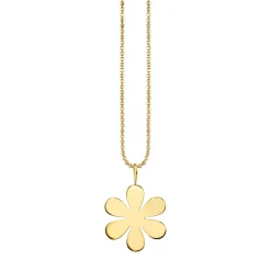 Pure Gold Large Daisy Flower Charm