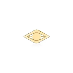 Pure Gold Large Eye Brooch